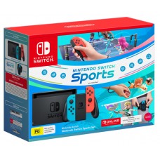 Nintendo Switch Console - Neon Blue/Neon Red + Nintendo Switch Sports Set