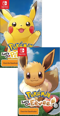  Pokemon Let's Go, Eevee! & Pokemon Let's Go, Pikachu! Bundle Switch 